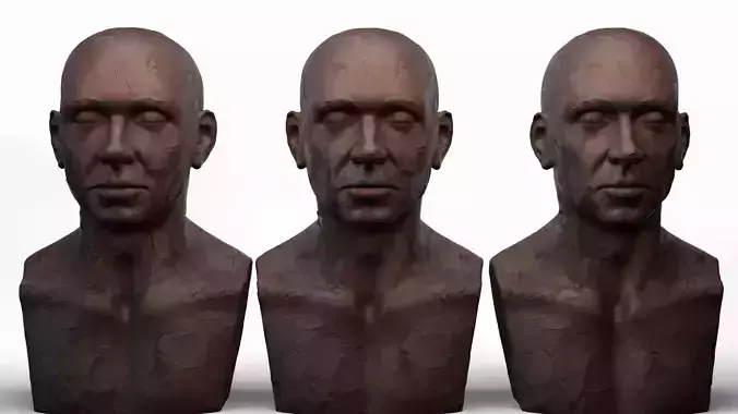 Male Head Closed Eyes