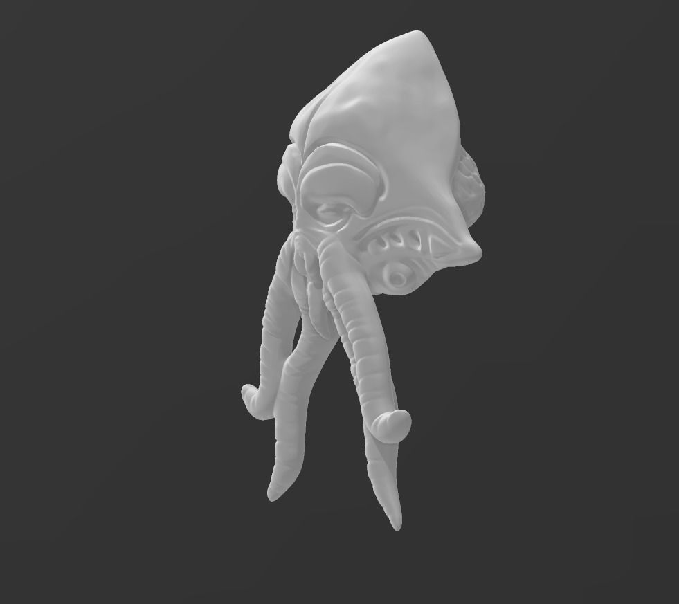 STAR WARS QUARREN HEAD FOR BLACK SERIES 3D print model_2