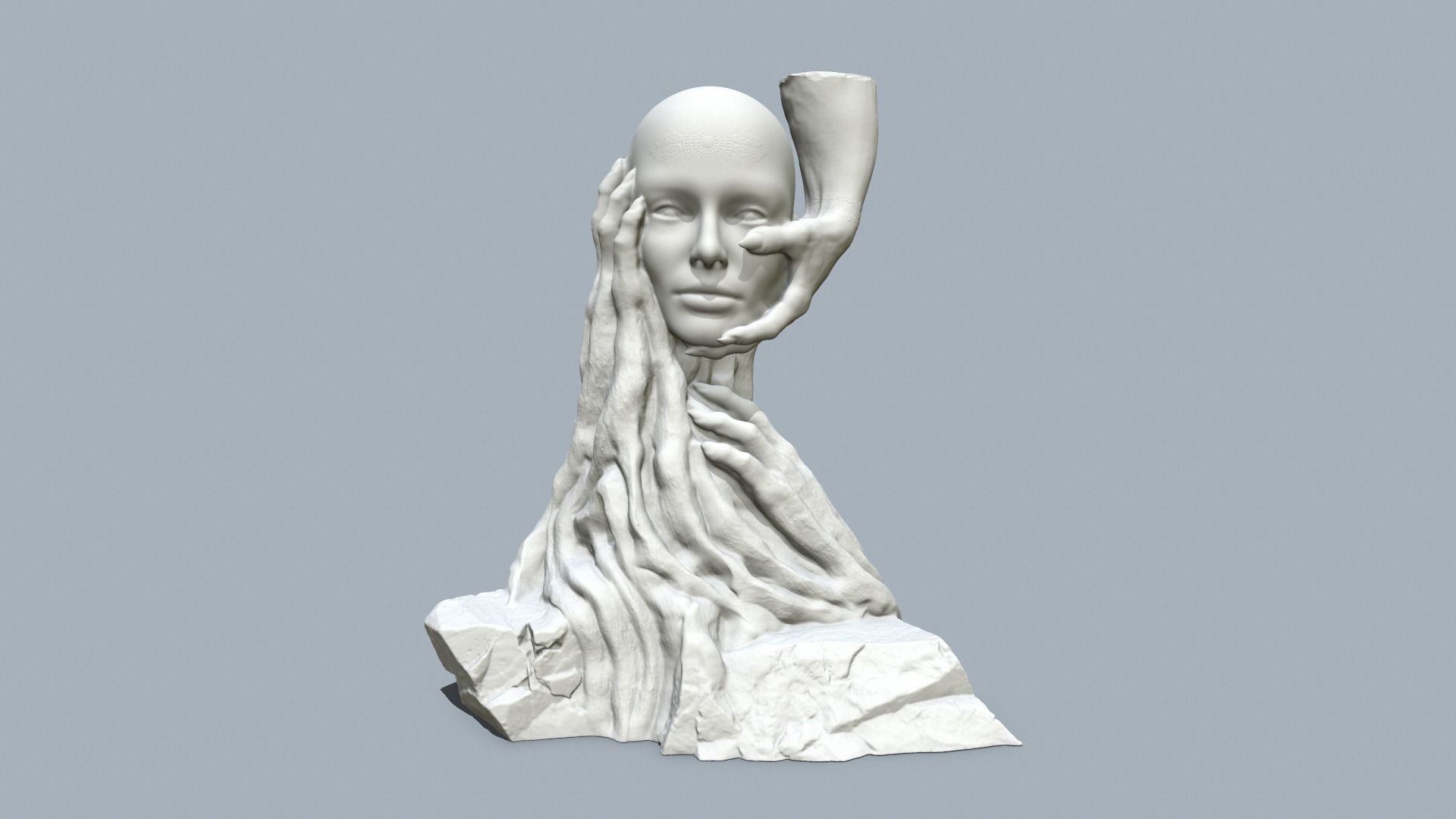 Printable model Handsof the devil 3D print model_2