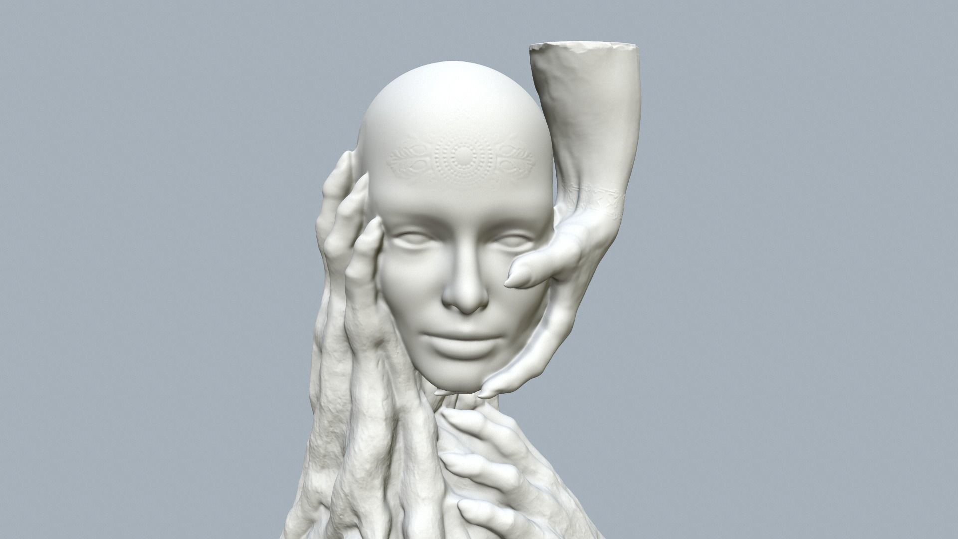 Printable model Handsof the devil 3D print model_12