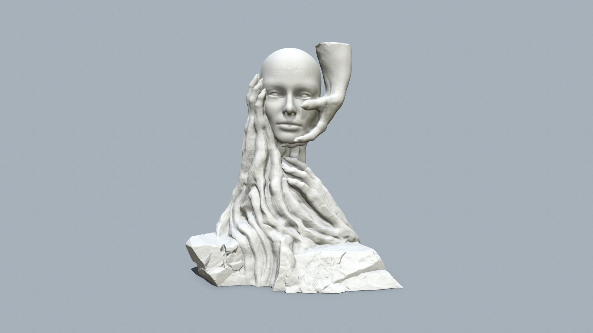 Printable model Handsof the devil 3D print model_3