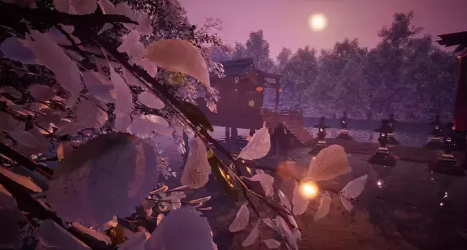 Japanese Shrine Free 3D model