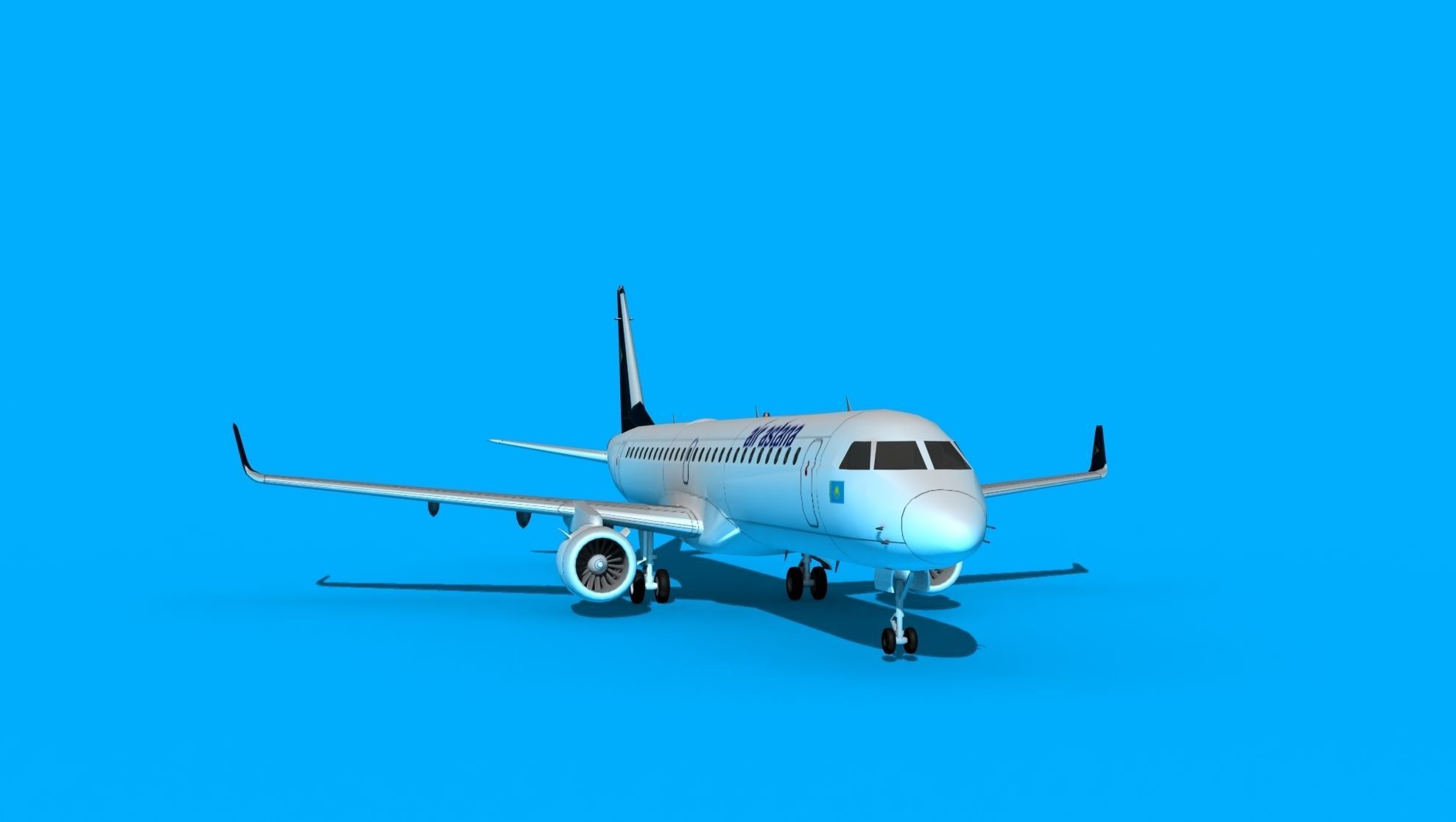 Embraer Emb-190 Air Astana 3D model_2