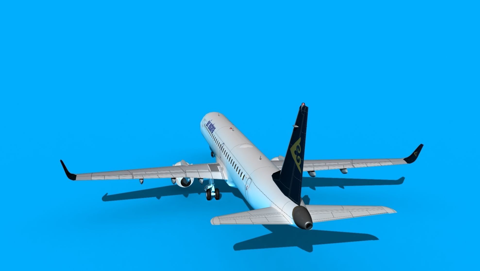 Embraer Emb-190 Air Astana 3D model_7