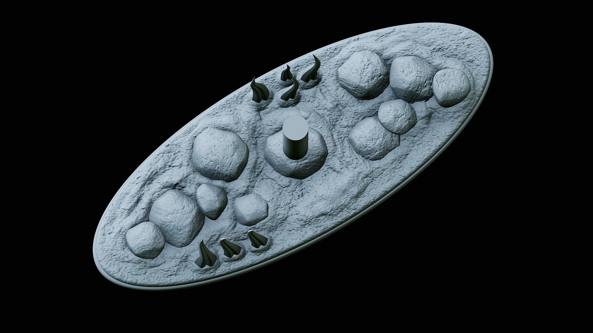 fish Common barbel statue underwater detailed texture 3D print model_39