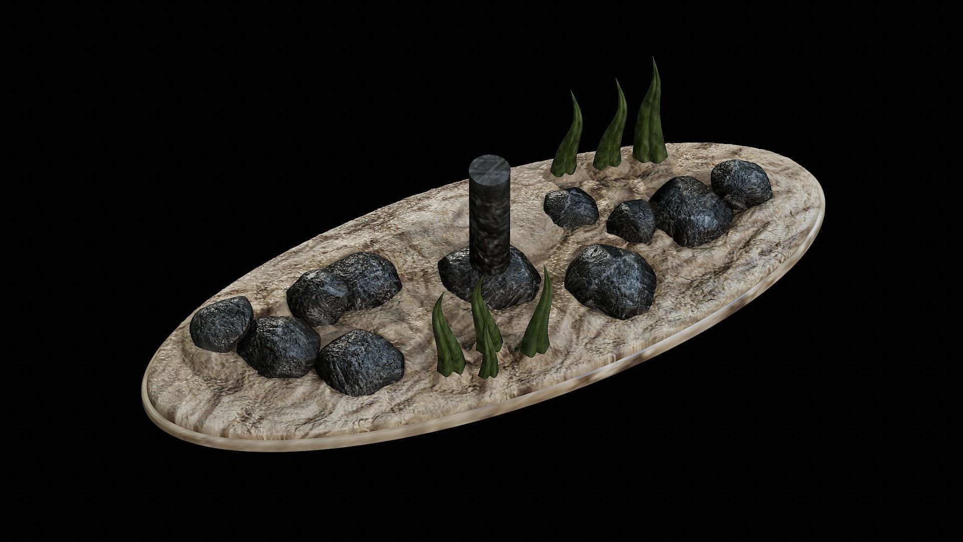 fish Common barbel statue underwater detailed texture 3D print model_4