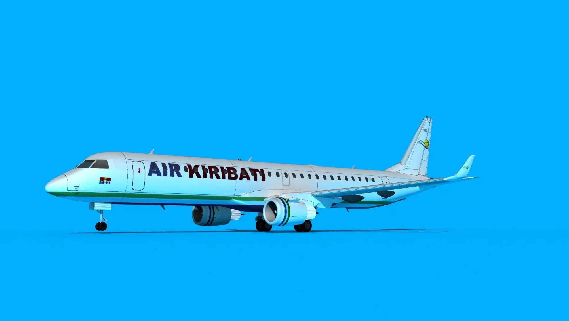 Embraer Emb-190 Air Kiribati 3D model
