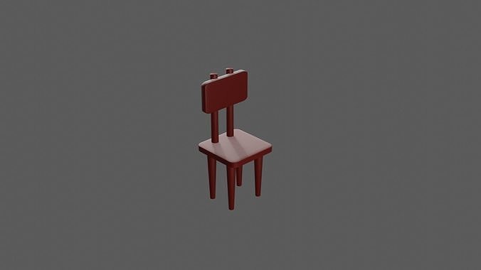 Furniture Low Poly Low-poly 3D model