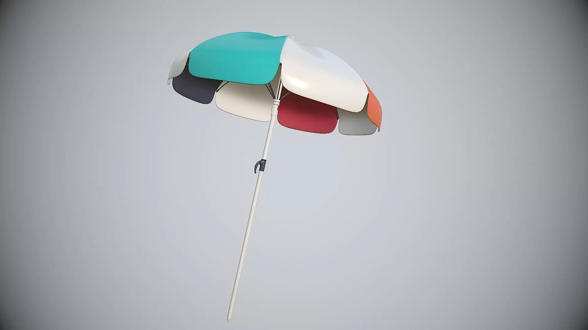 Beach Parasol - Umbrella Low-poly 3D model