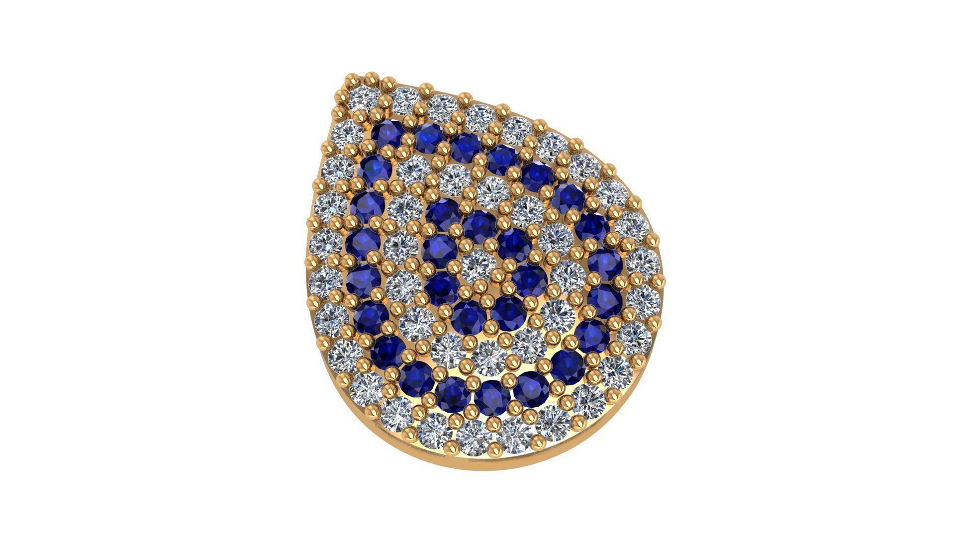 Light Charm Pendant Necklace 3D print model_1