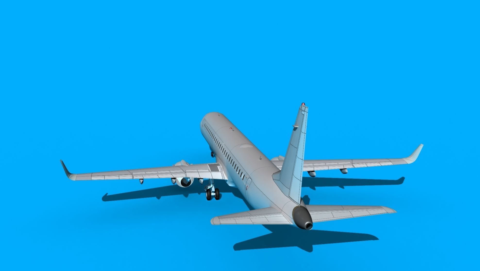 Embraer Emb-190 Bare Metal 3D model_7