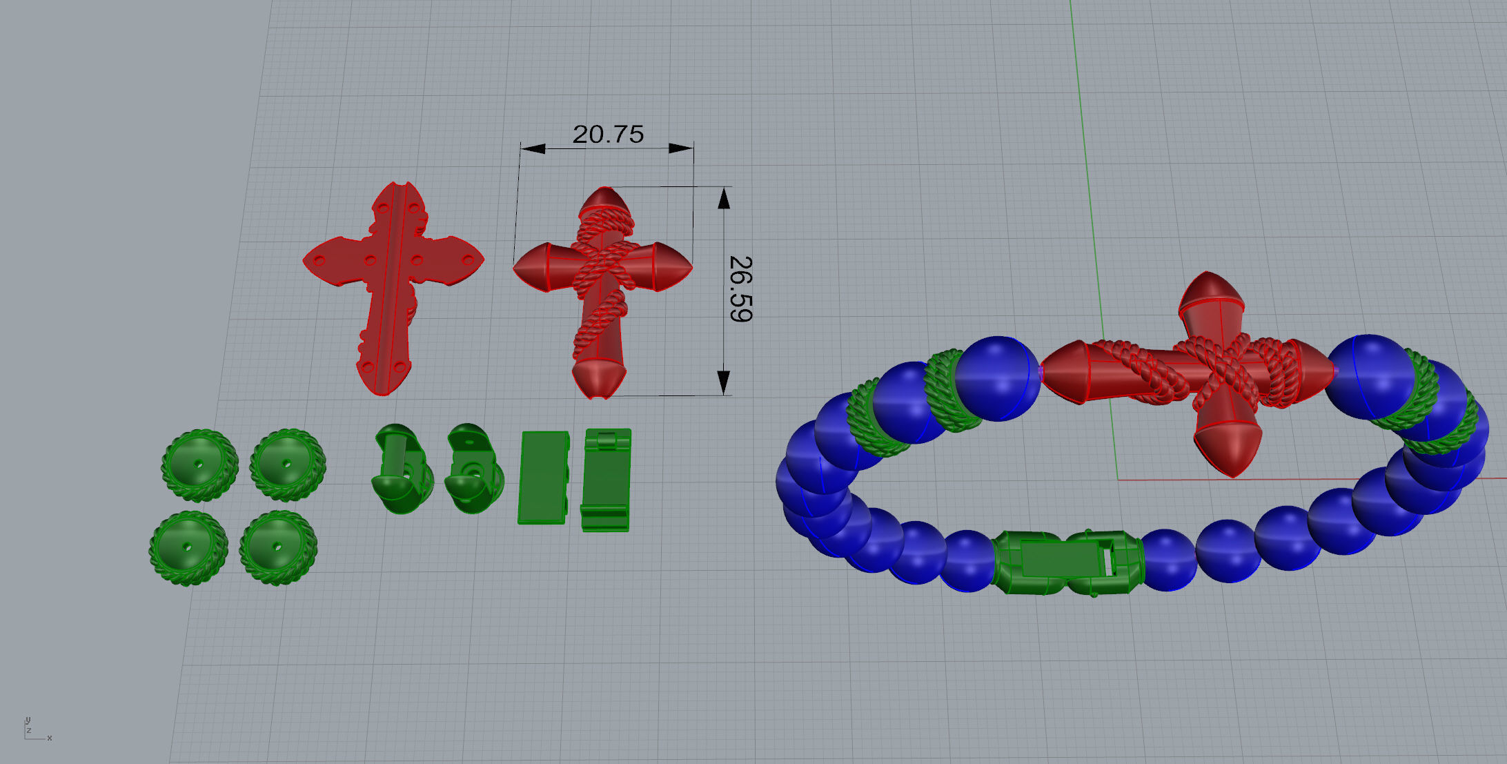 Gold N1180 3D print model_8