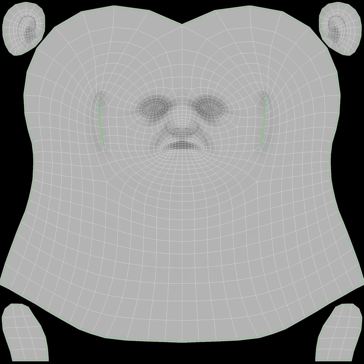 Brute Male Head Sculpt 1 3D model_20