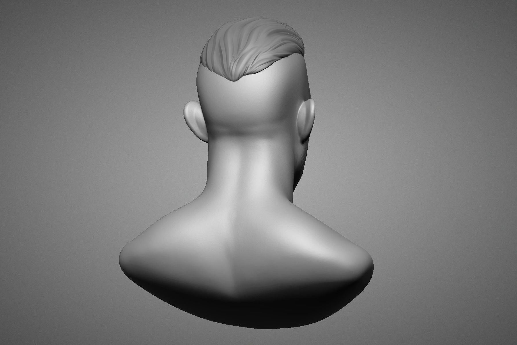 Brute Male Head Sculpt 1 3D model_7