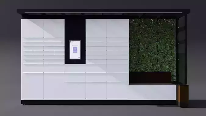 Parcel Locker Bus Stop