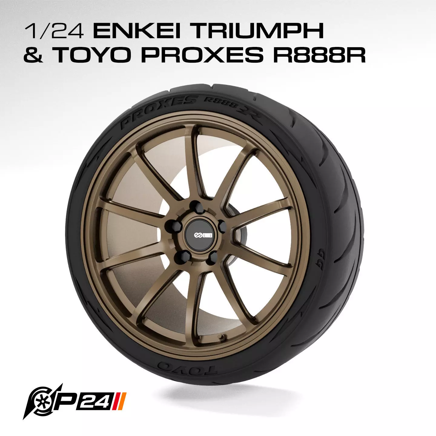 1-24 18INCH ENKEI TRIUMPH with TOYO PROXES R888R COMBO 3D print model_0