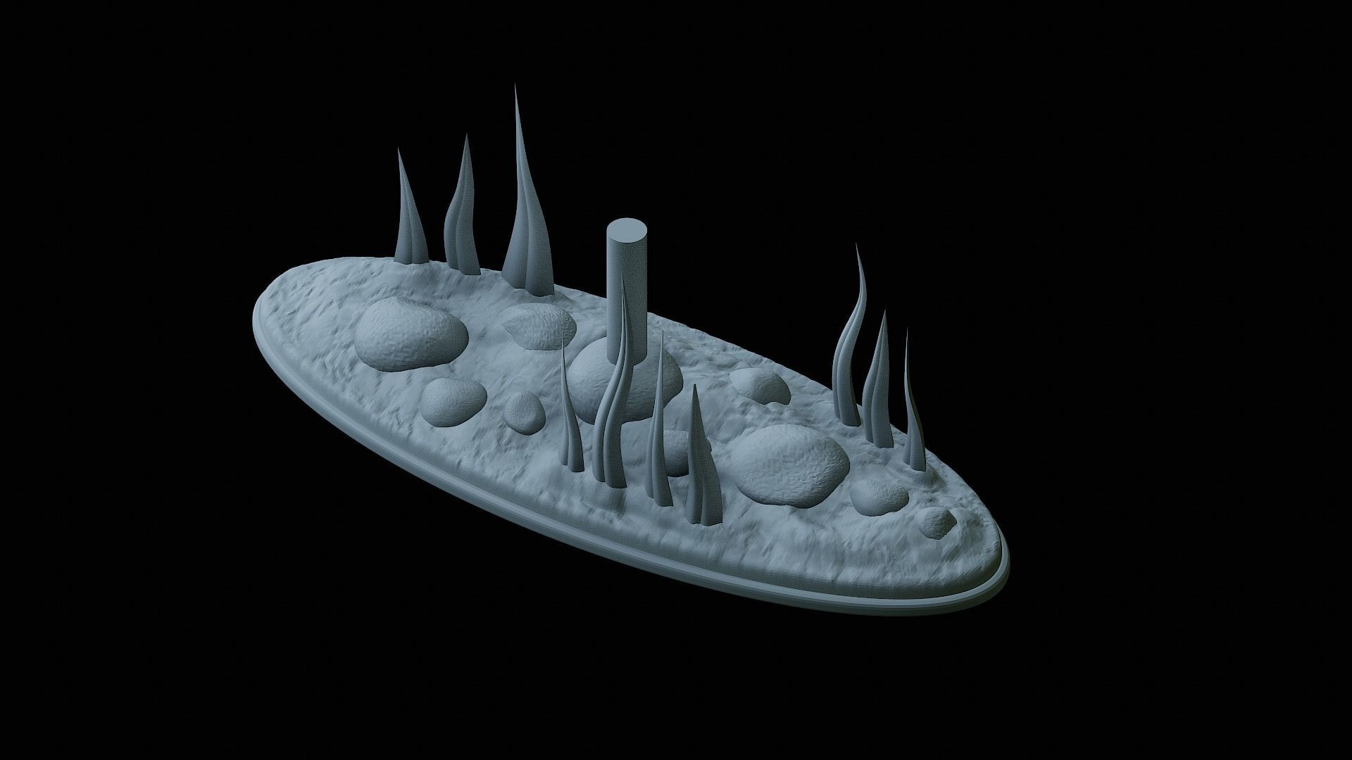 fish Common bream statue underwater detailed texture 3D print model_17