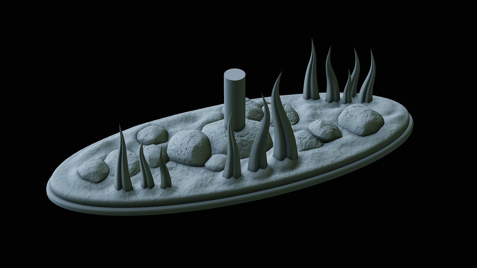 fish black snook statue underwater detailed texture 3D print model_38