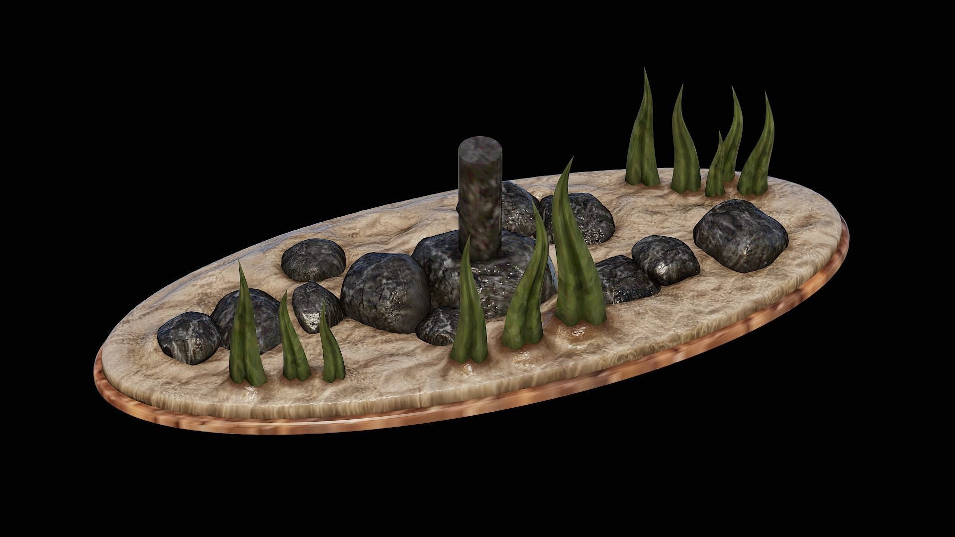 fish black snook statue underwater detailed texture 3D print model_20