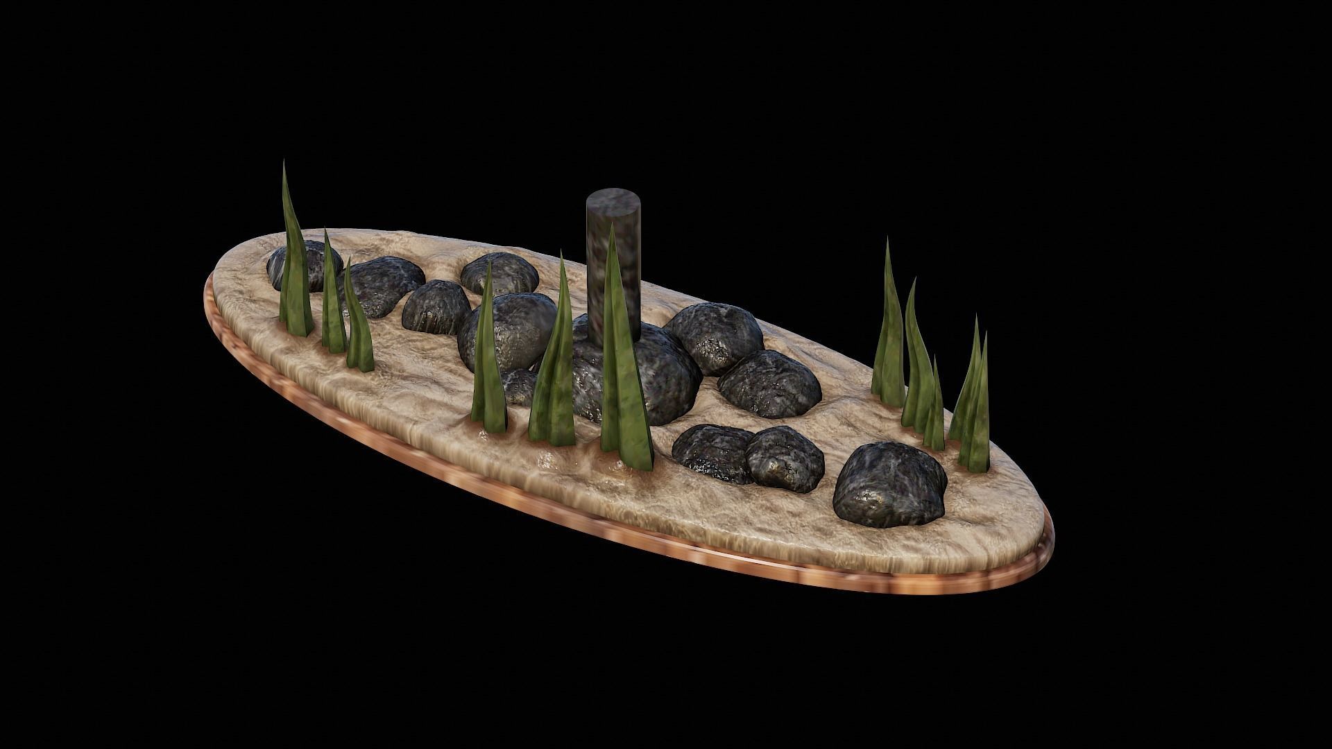 fish black snook statue underwater detailed texture 3D print model_23