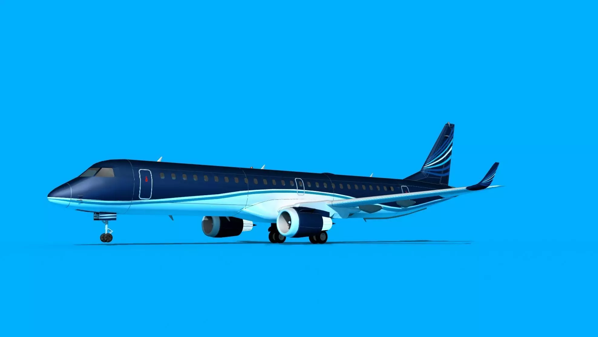 Embraer Emb-190 Charter One 3D model