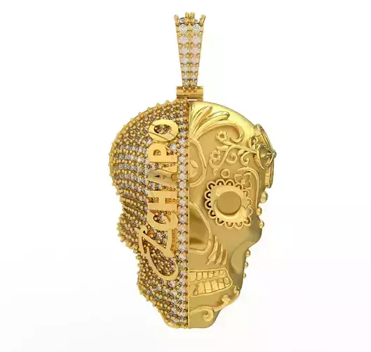 Skull Pendant face 