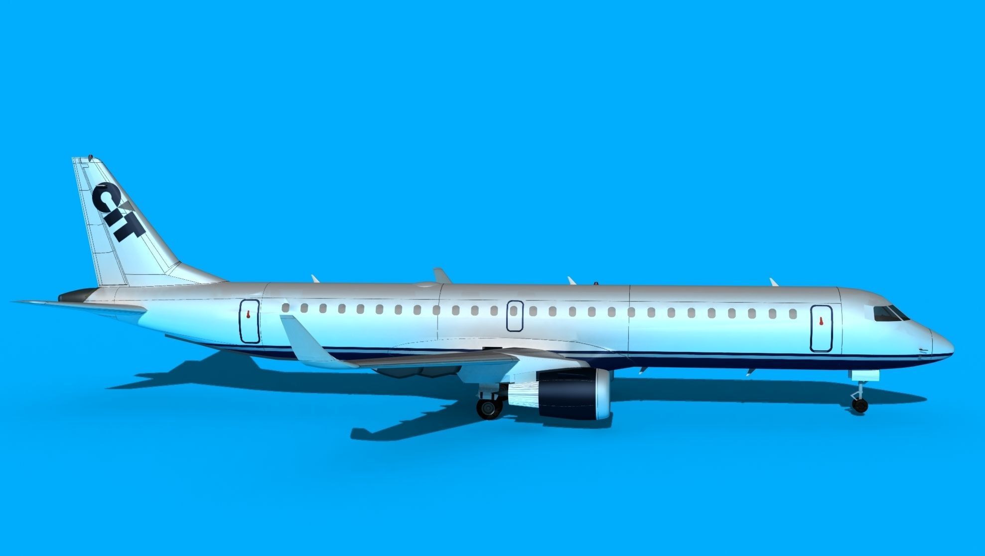 Embraer Emb-190 CIT 3D model_4
