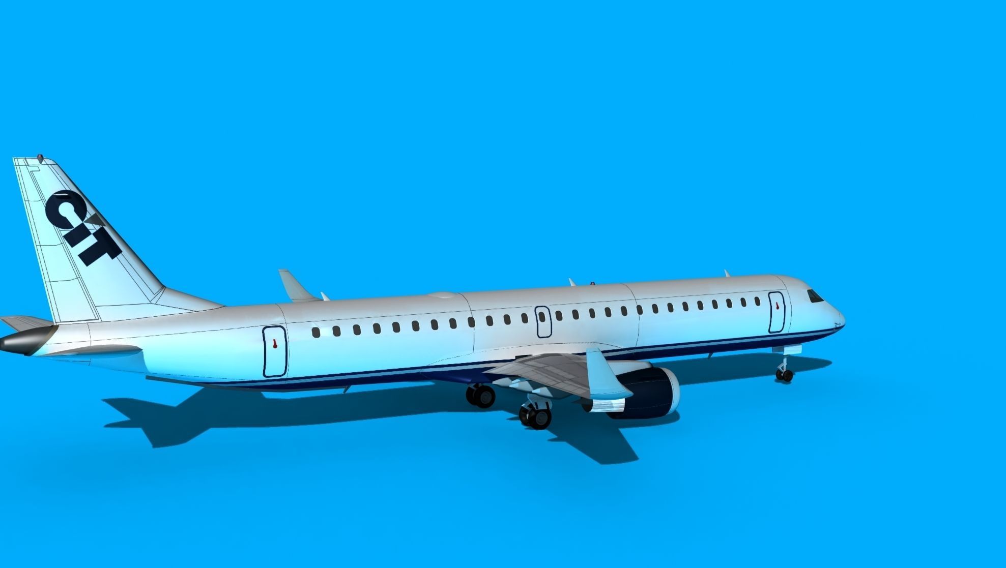 Embraer Emb-190 CIT 3D model_5