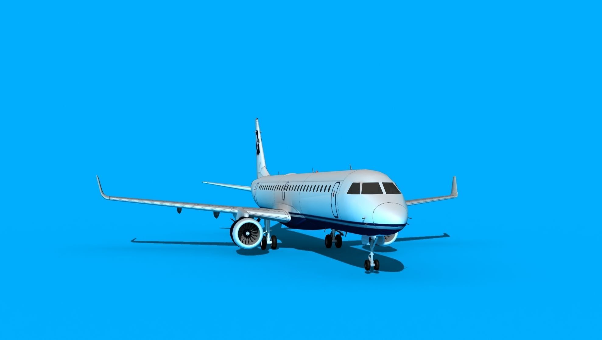 Embraer Emb-190 CIT 3D model_2