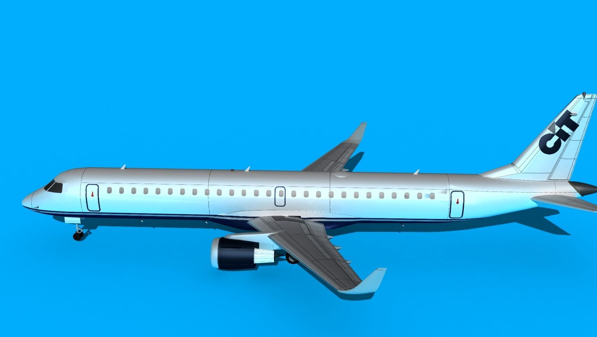 Embraer Emb-190 CIT 3D model_9