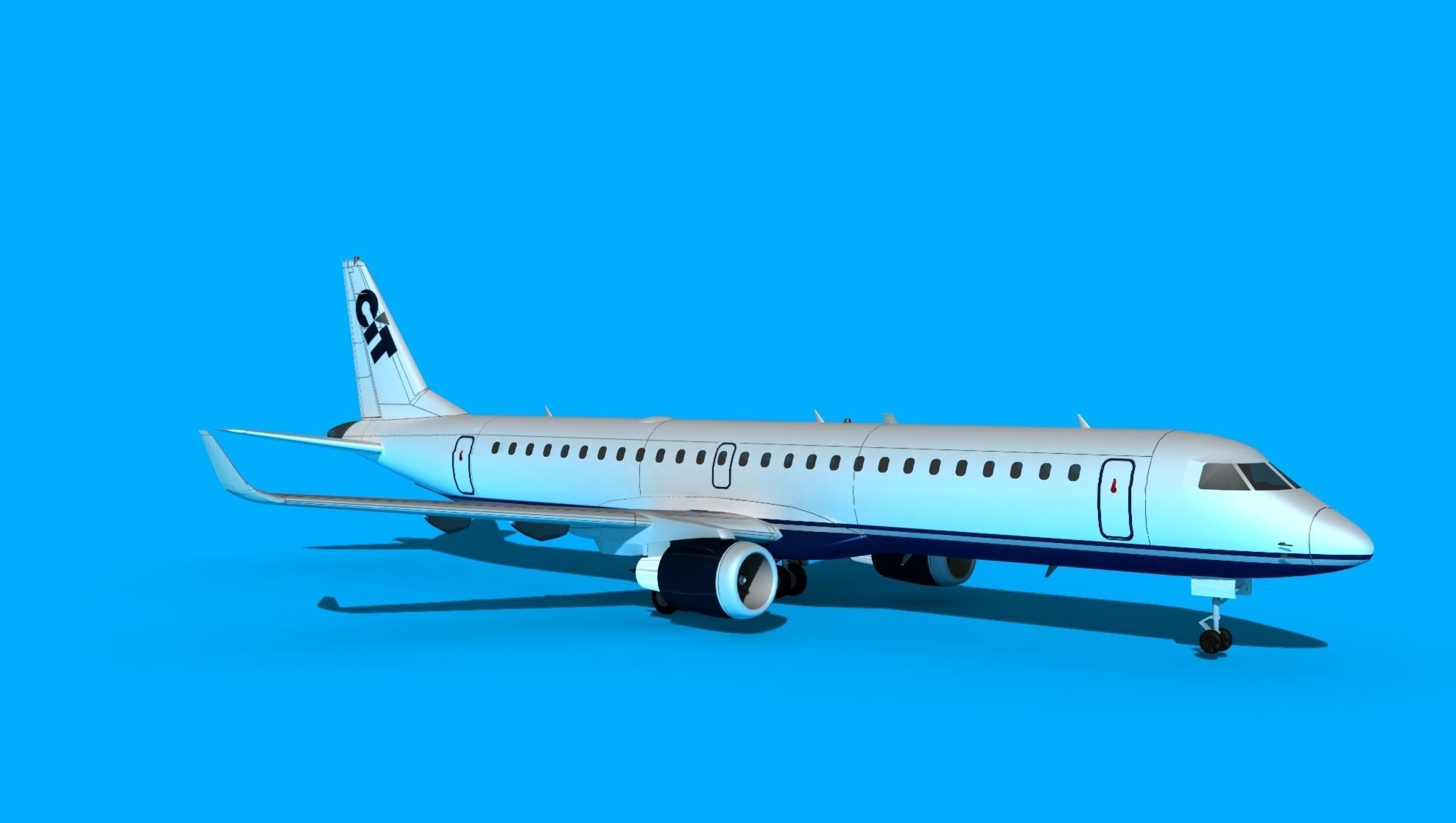 Embraer Emb-190 CIT 3D model_3