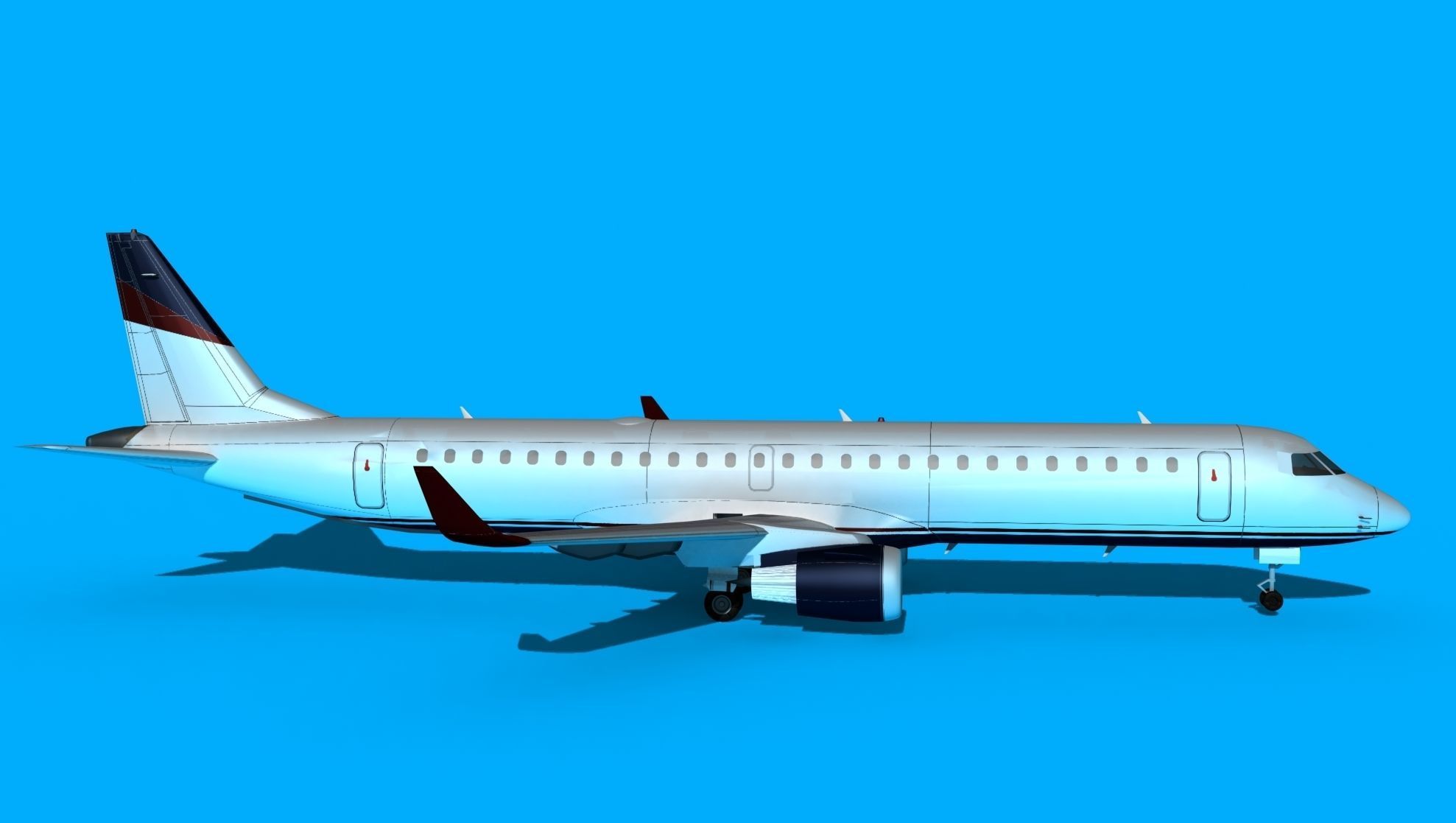 Embraer Emb-190 Cobham 2 3D model_4
