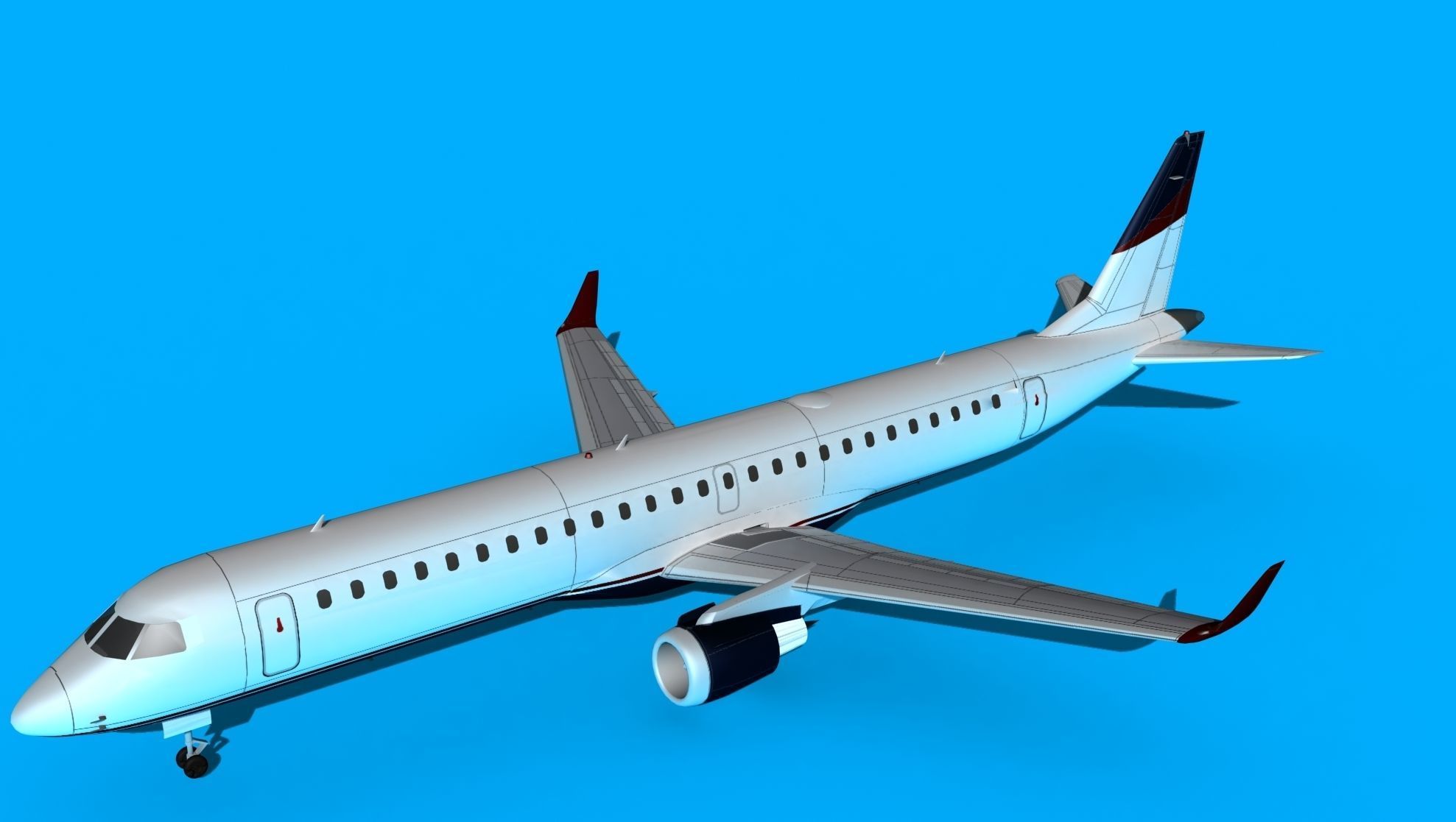 Embraer Emb-190 Cobham 2 3D model_10