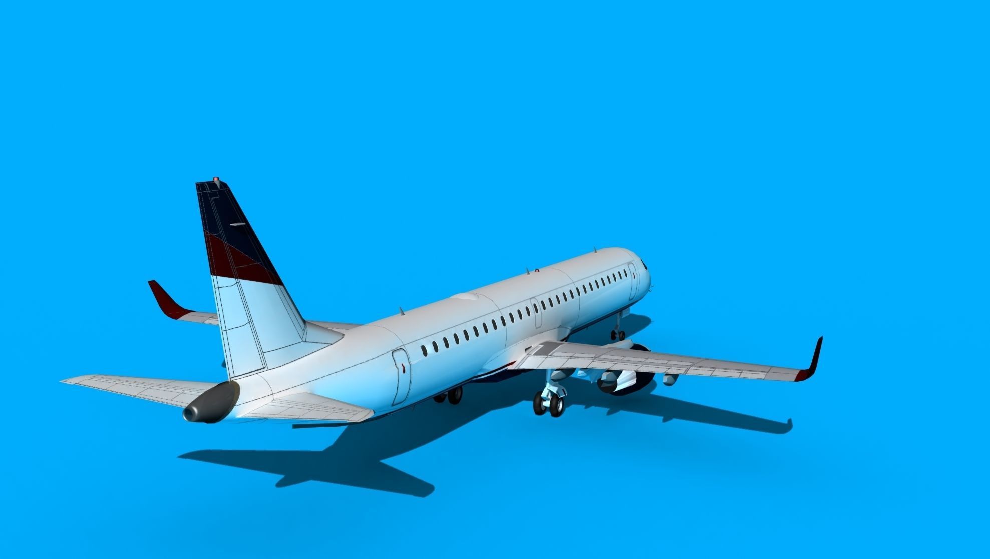 Embraer Emb-190 Cobham 2 3D model_6