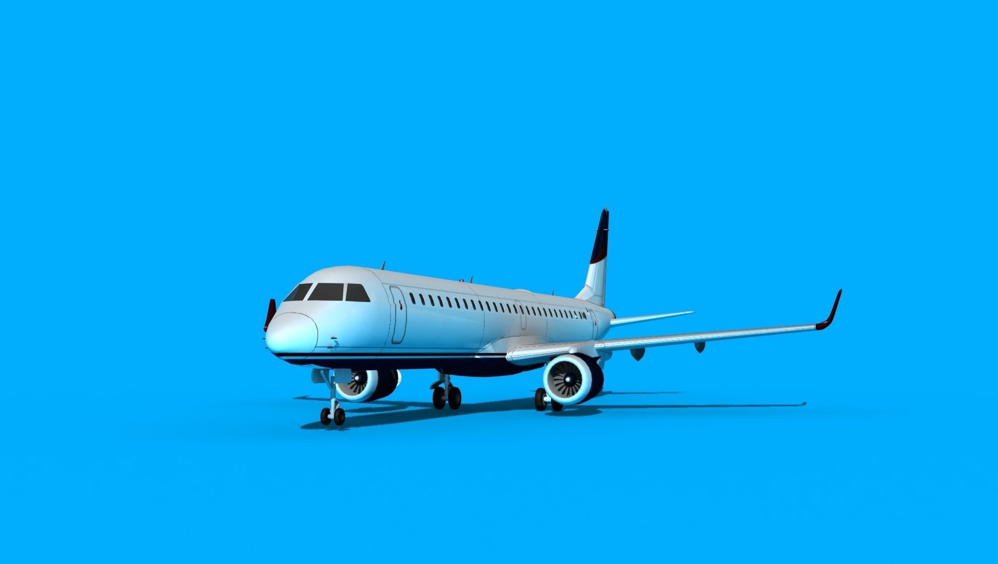 Embraer Emb-190 Cobham 2 3D model_1