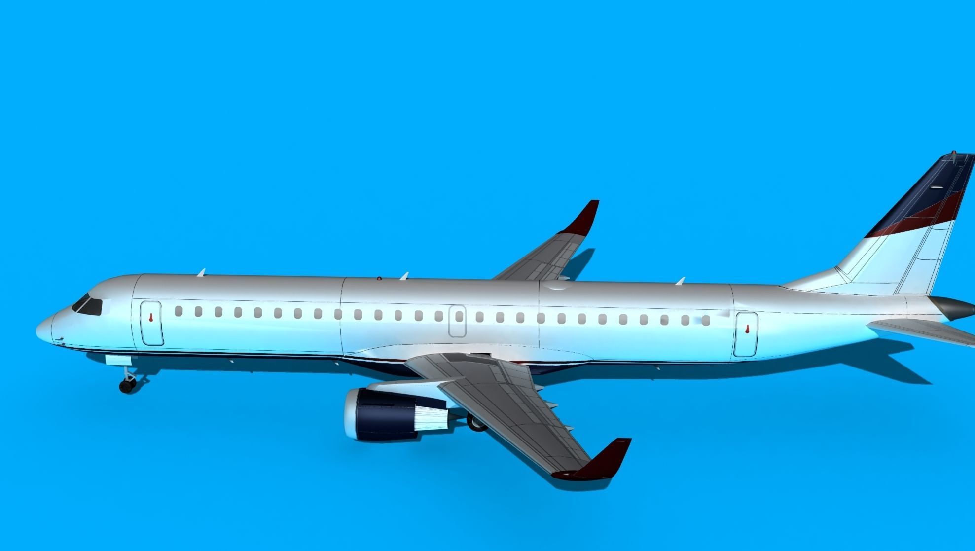 Embraer Emb-190 Cobham 2 3D model_9