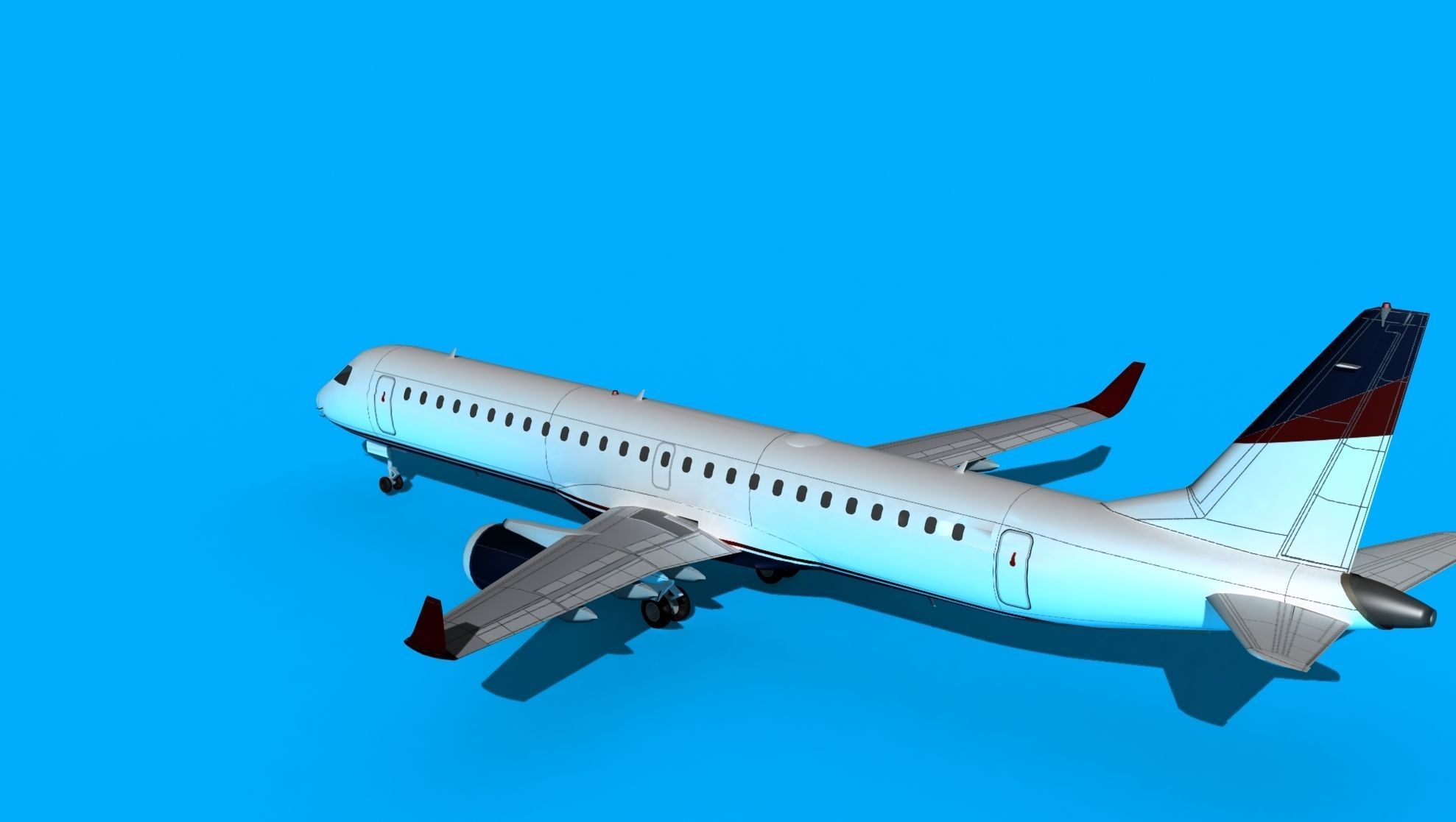 Embraer Emb-190 Cobham 2 3D model_8