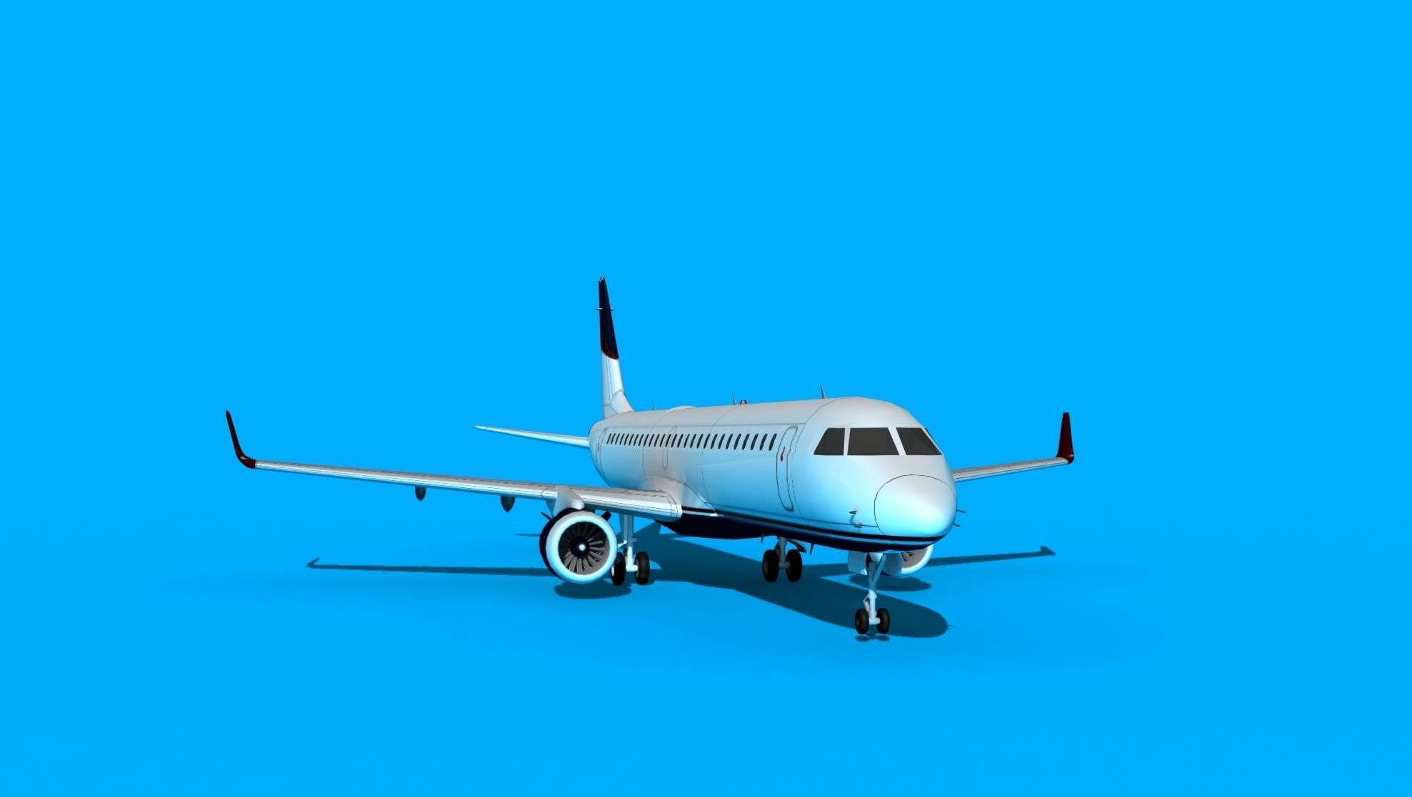 Embraer Emb-190 Cobham 2 3D model_2