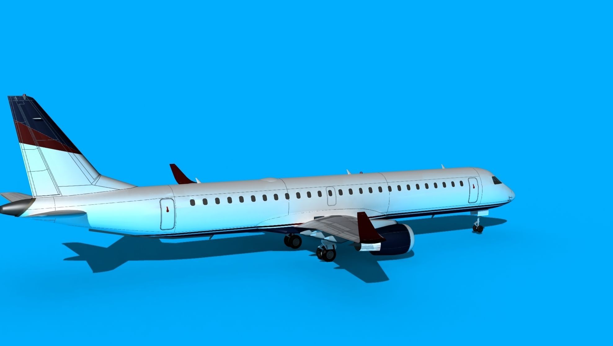 Embraer Emb-190 Cobham 2 3D model_5
