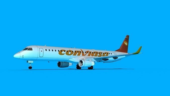 Embraer Emb-190 CONVIASA 3D model