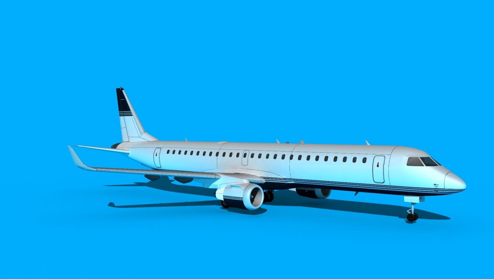 Embraer Emb-190 Corporate 1 3D model_3