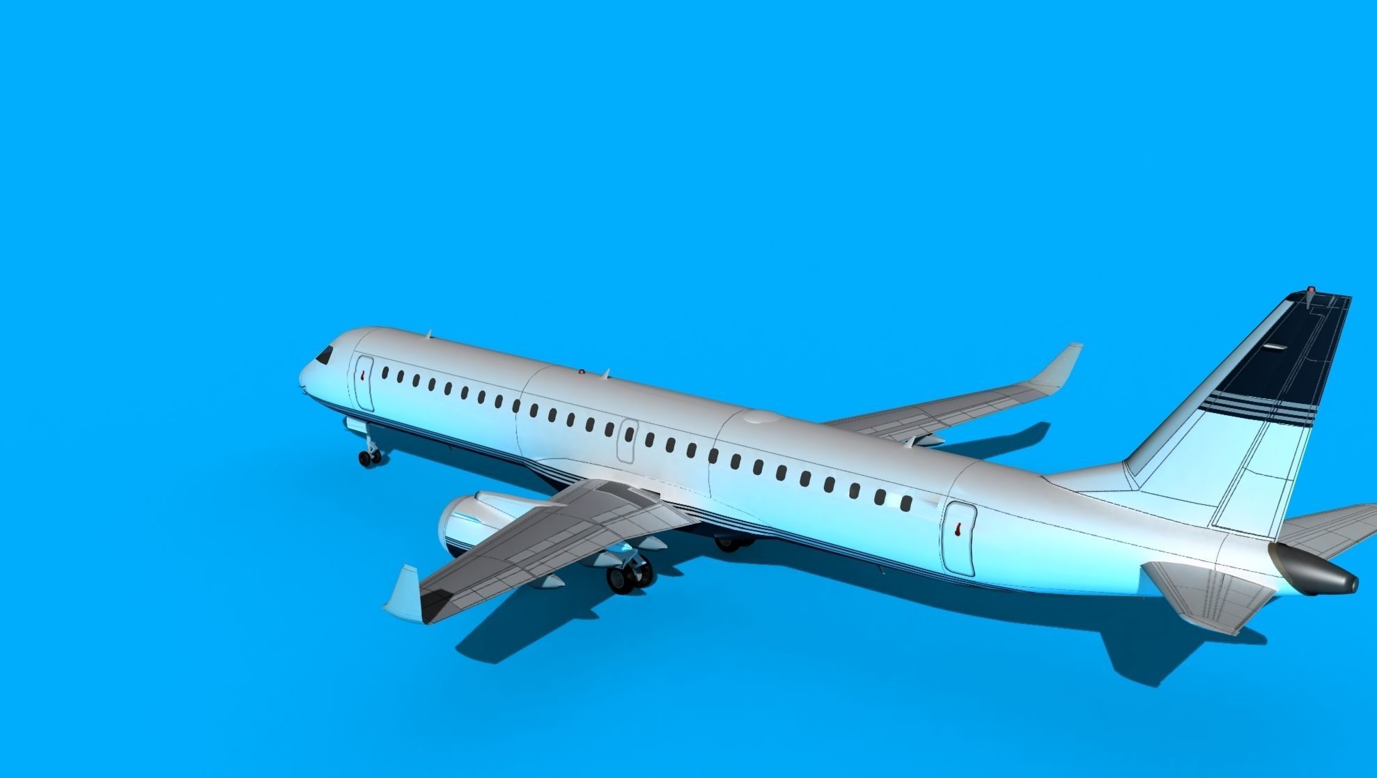 Embraer Emb-190 Corporate 1 3D model_8