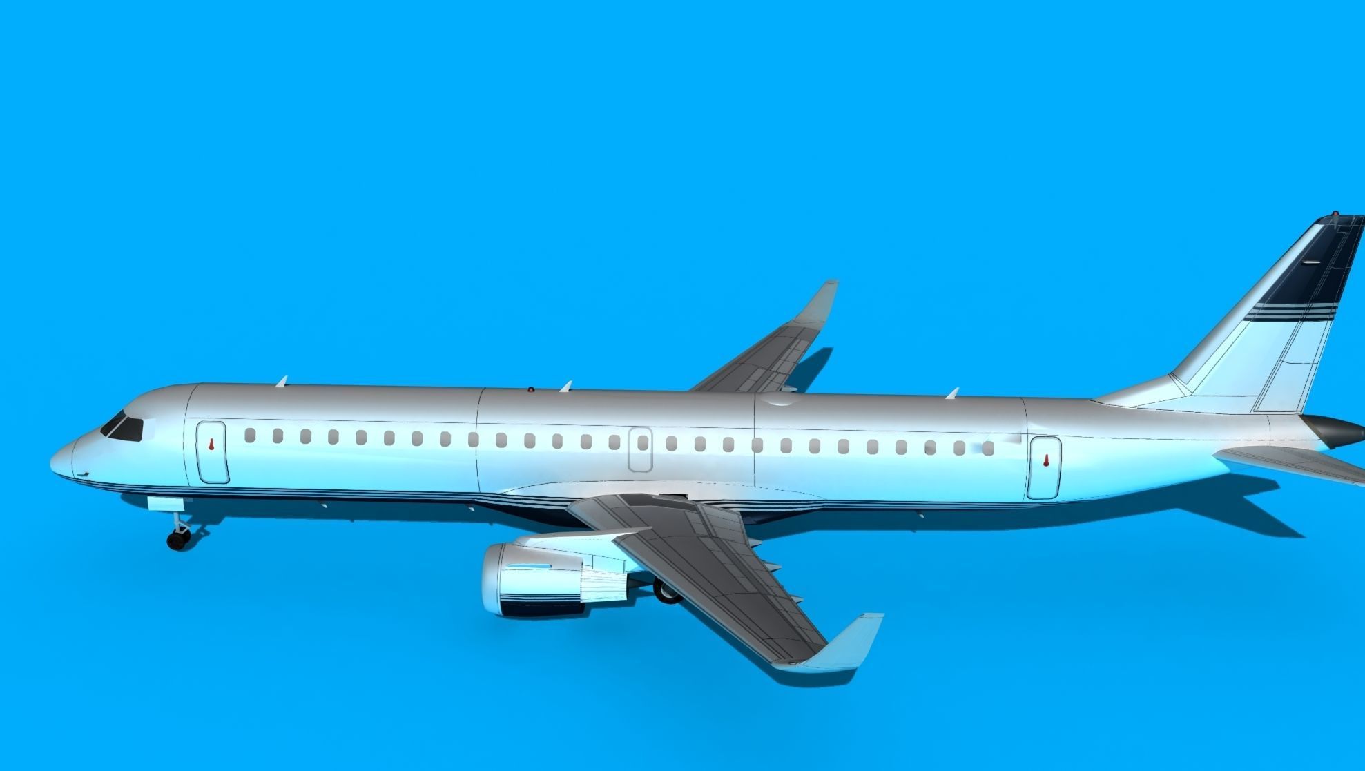 Embraer Emb-190 Corporate 1 3D model_9