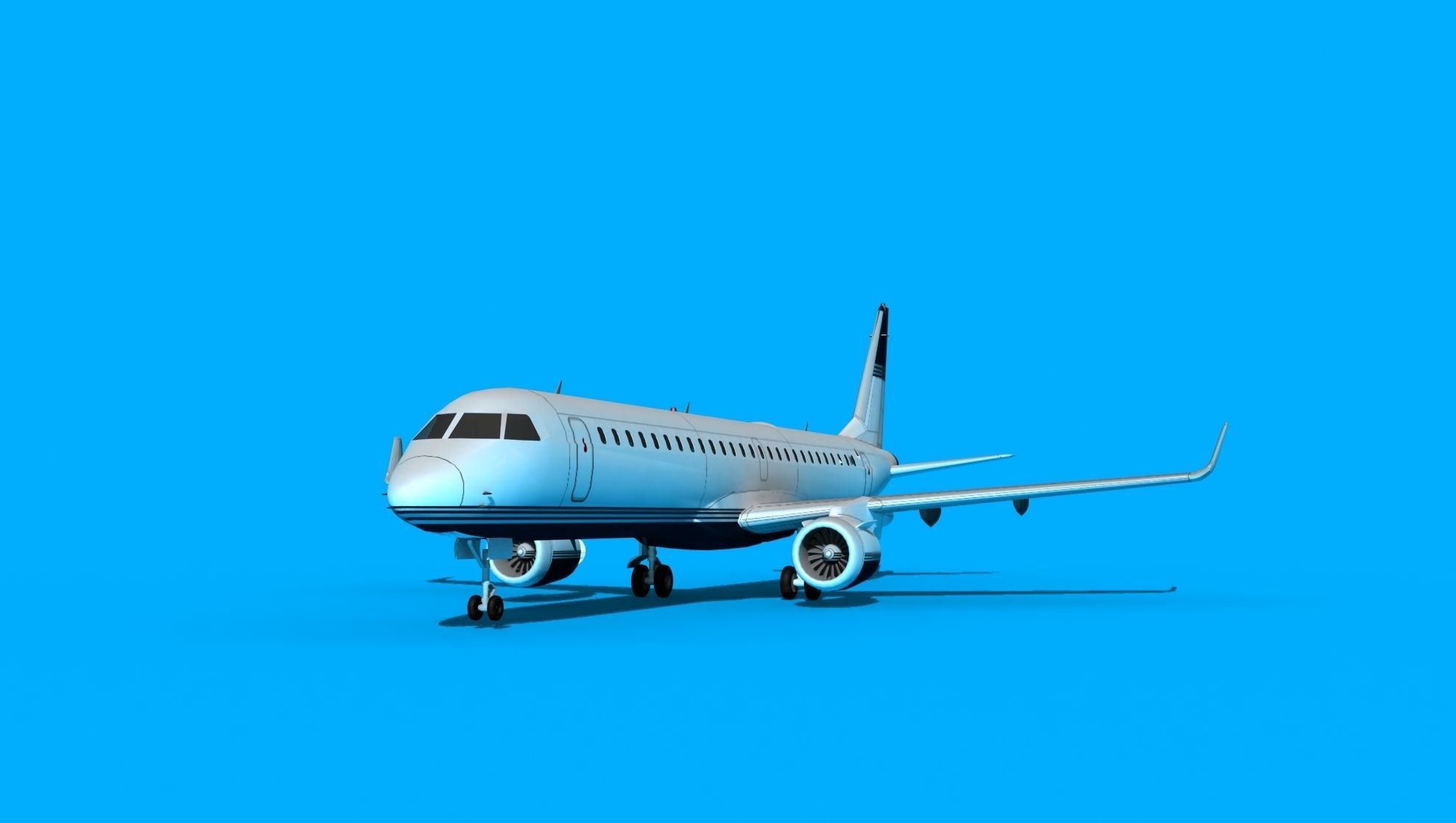 Embraer Emb-190 Corporate 1 3D model_1