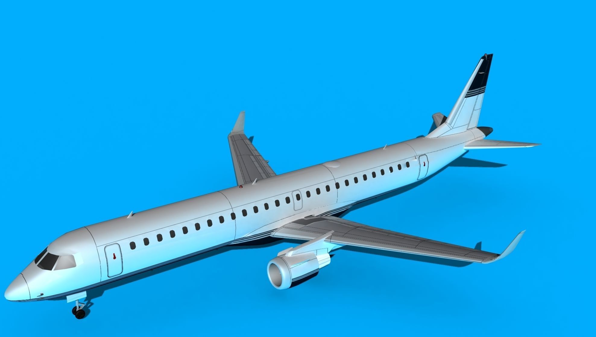 Embraer Emb-190 Corporate 1 3D model_10