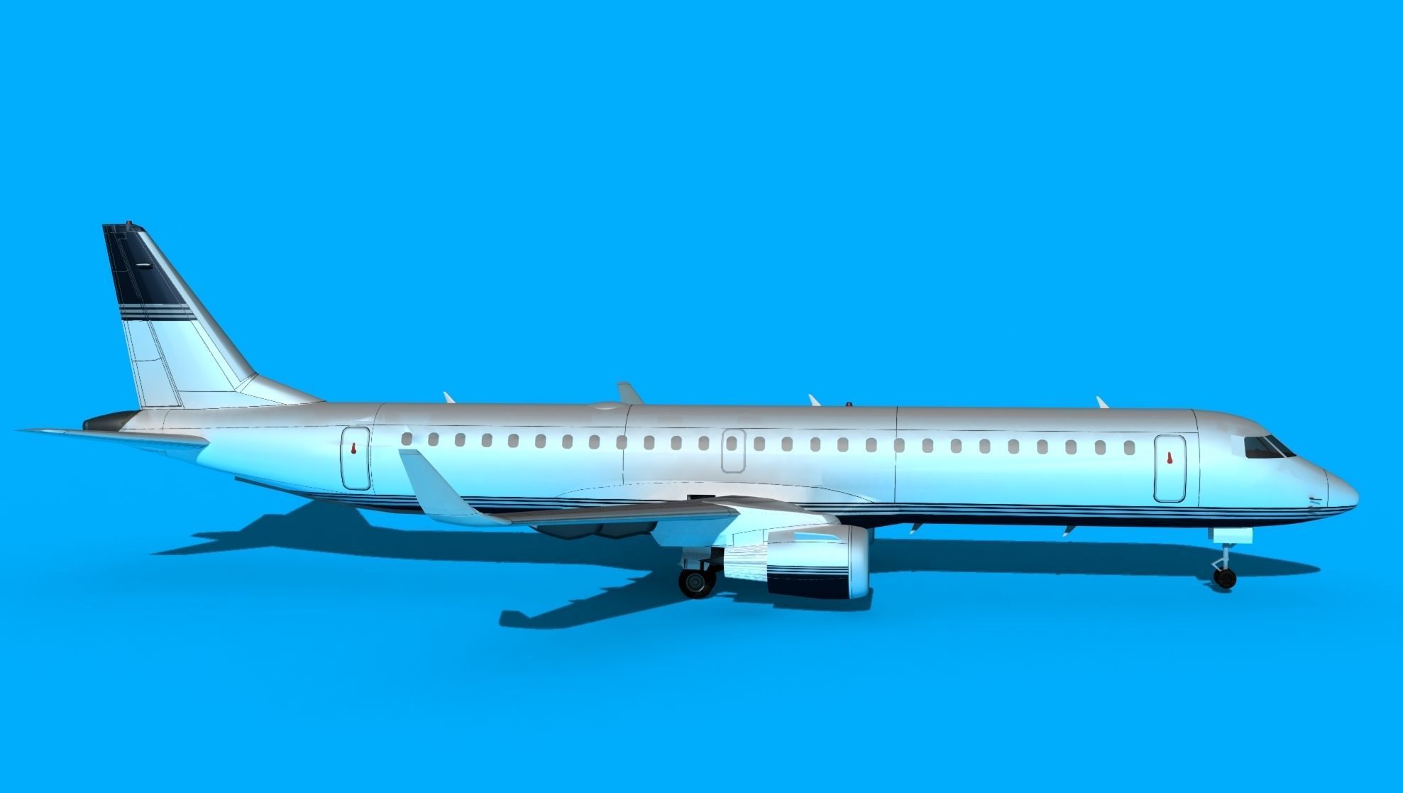 Embraer Emb-190 Corporate 1 3D model_4