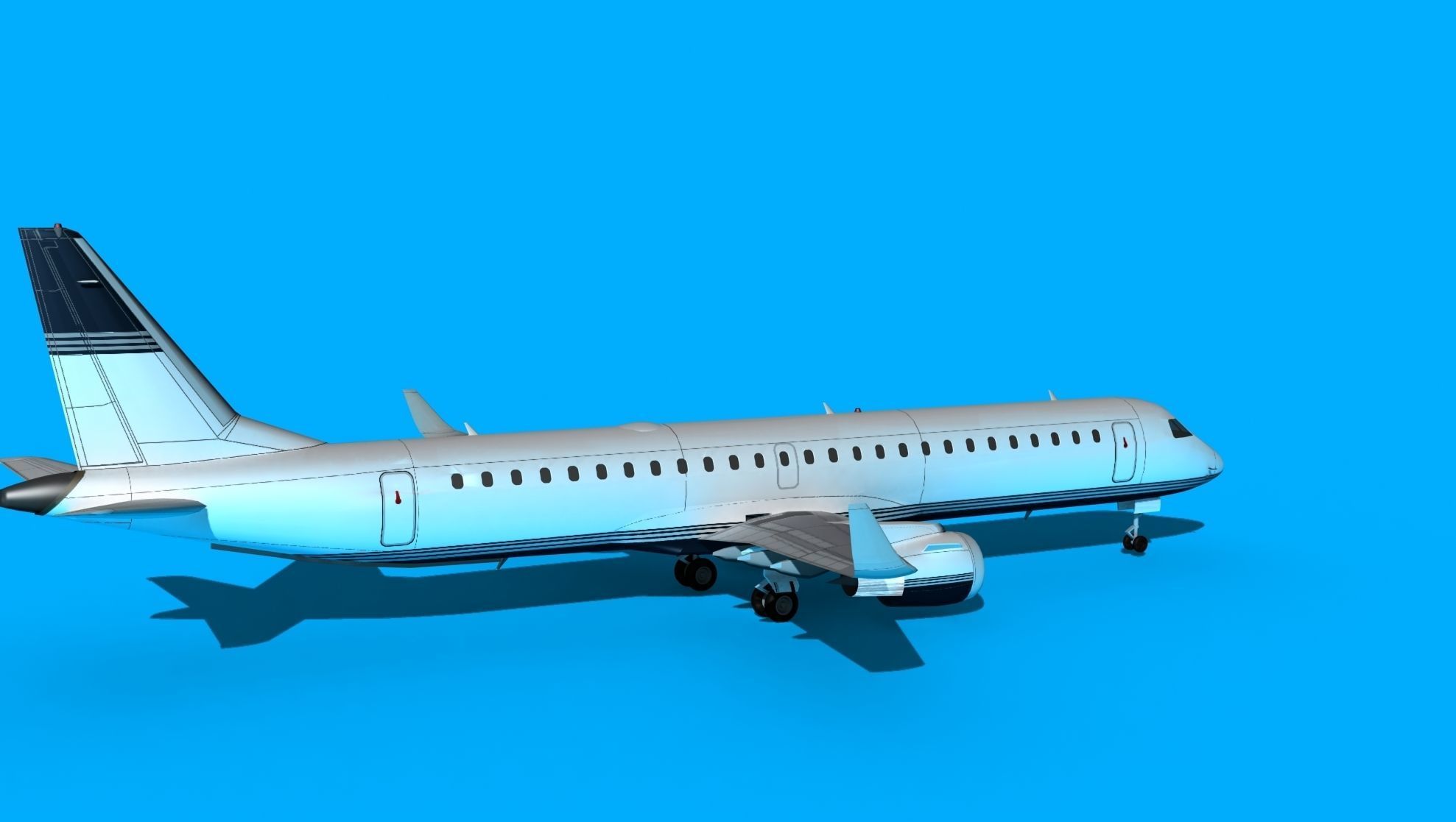 Embraer Emb-190 Corporate 1 3D model_5