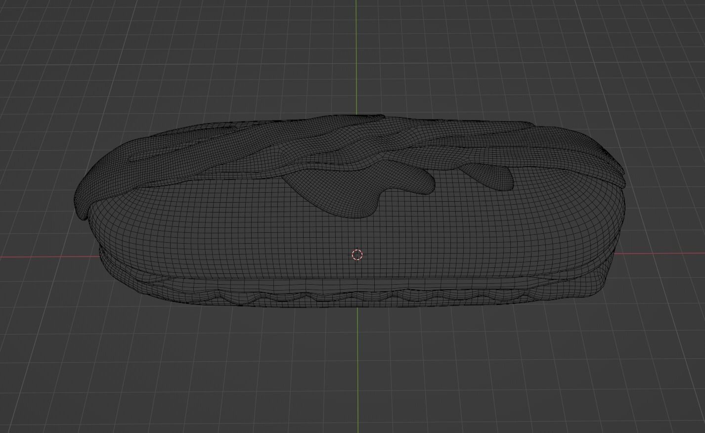 Cake Bun Low-poly 3D model_2