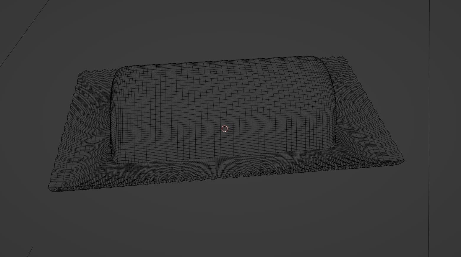 Cake Bun Low-poly 3D model_1