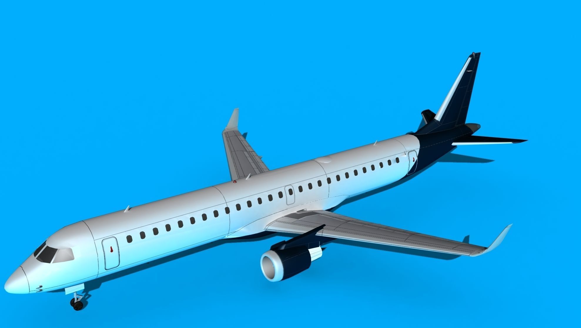 Embraer Emb-190 Corporate 2 3D model_10